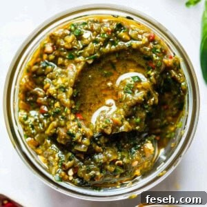 Homemade Thai green curry paste in a jar.