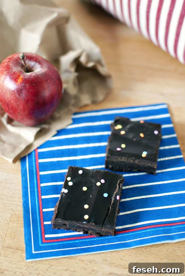 Cosmic brownies, just like the ones you ate during lunch at school. Only better, because they're homemade! // Recipe on PassTheSushi.com