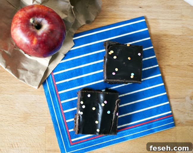 Cosmic brownies, just like the ones you ate during lunch at school. Only better, because they're homemade! // Recipe on PassTheSushi.com