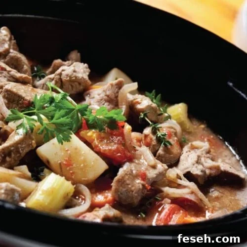 Bowl of Crockpot Beef Stew