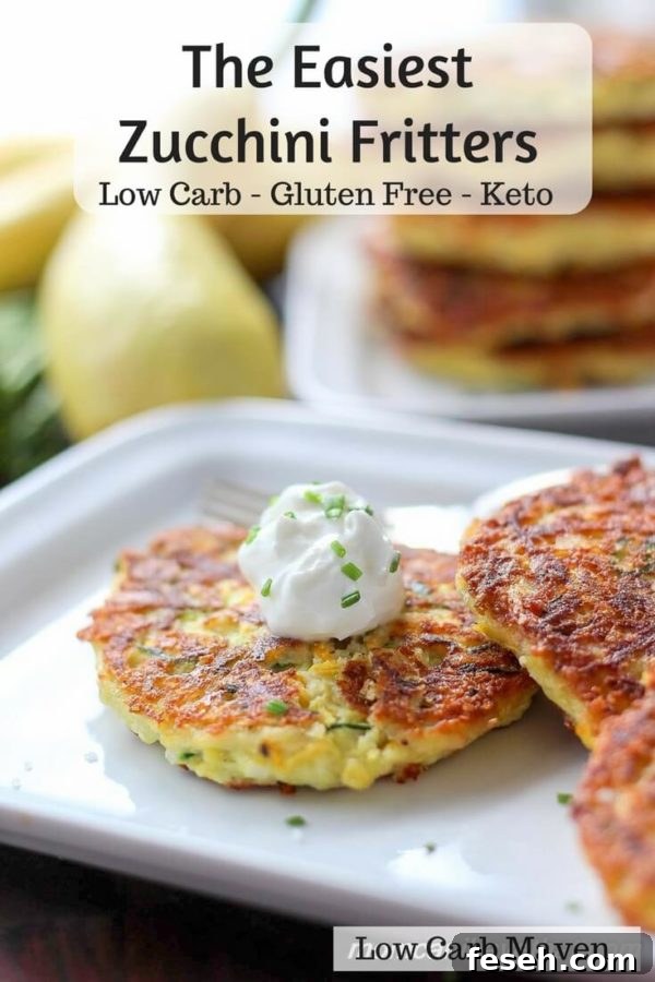 Low carb zucchini fritters are completely versatile for low carb breakfast, lunch, dinner or a snack.
