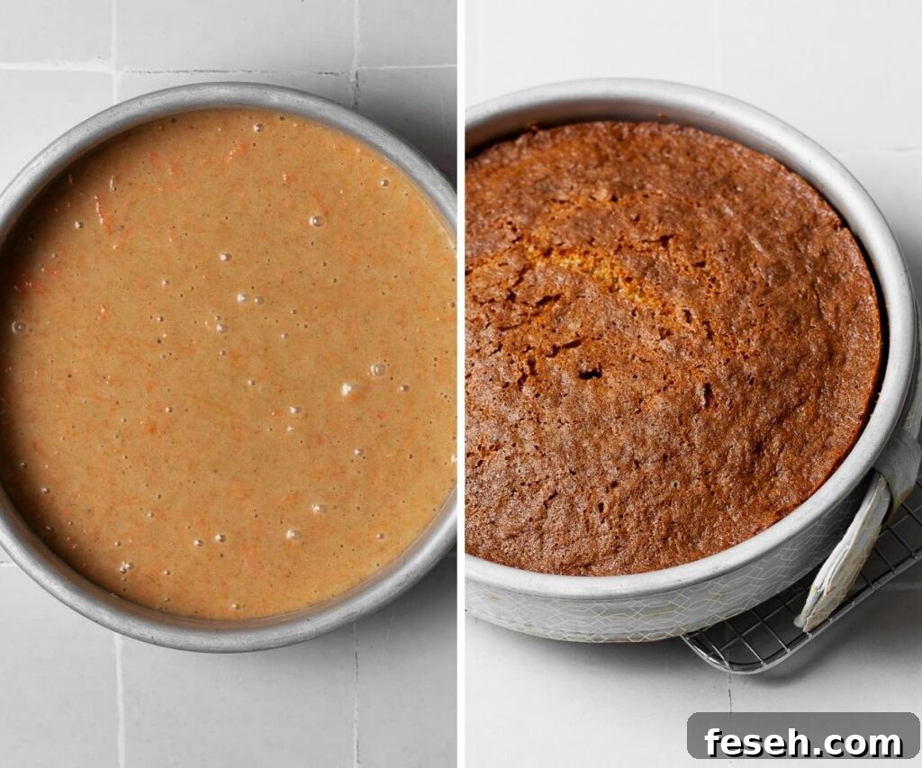 how to make carrot cake step 3