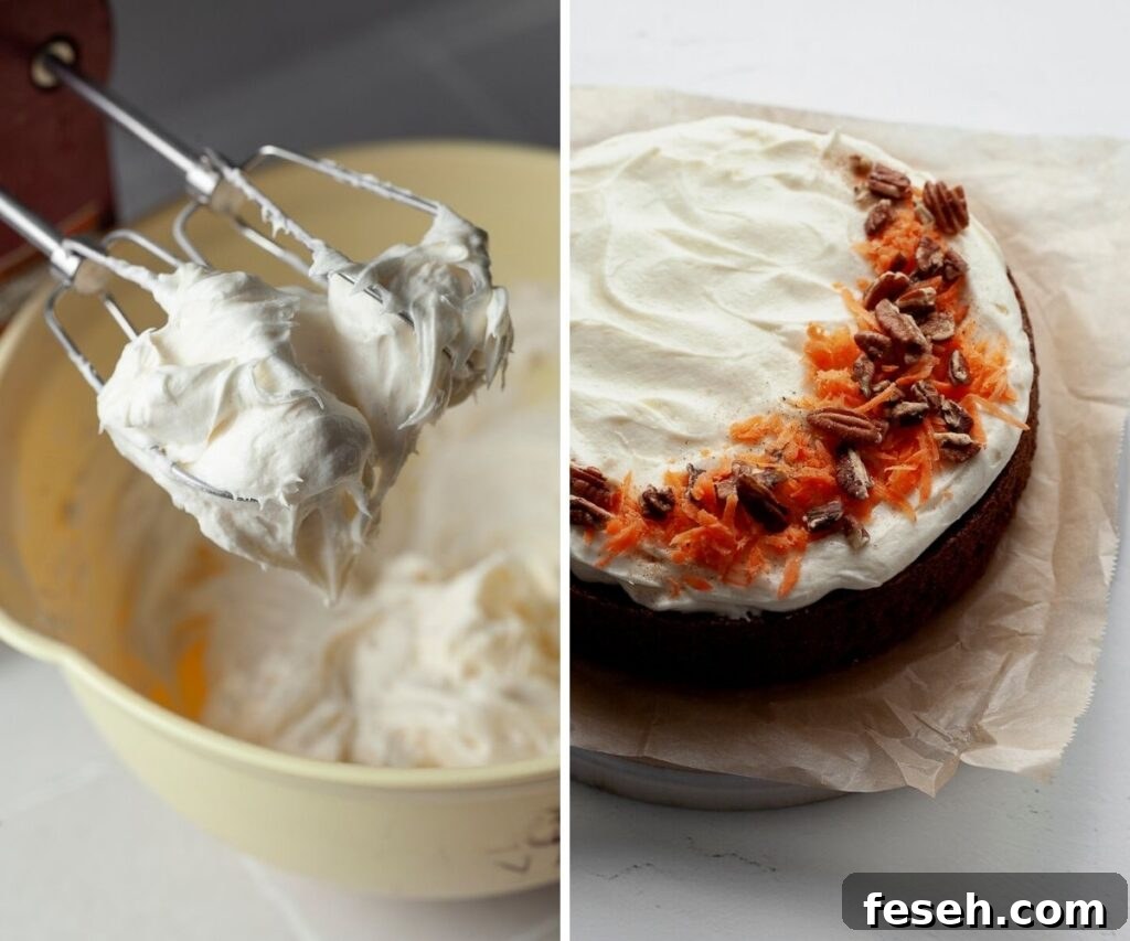 how to decorate a carrot cake