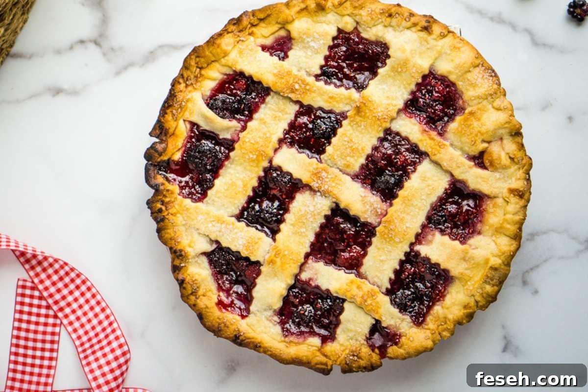 finished berry pie.