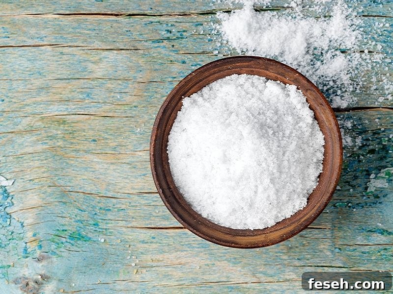 Mixing peppermint bath salts