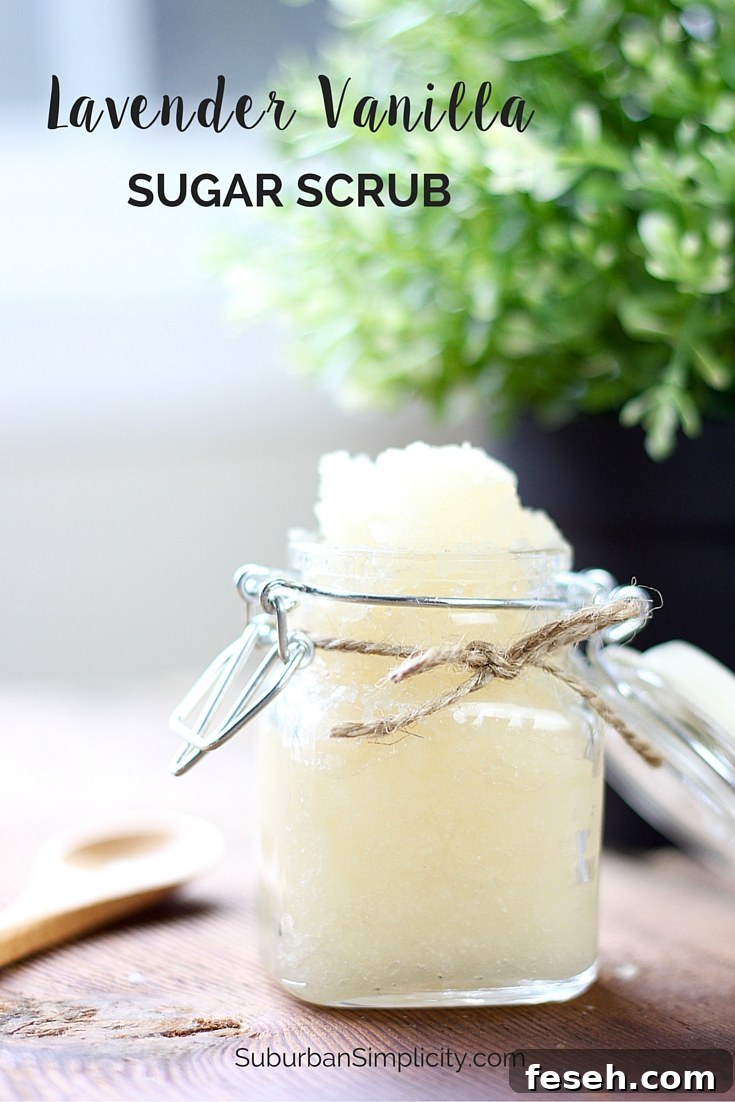 Lavender Vanilla Sugar Scrub