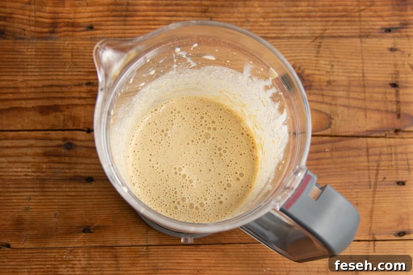 This is a picture of the ingredients blended.