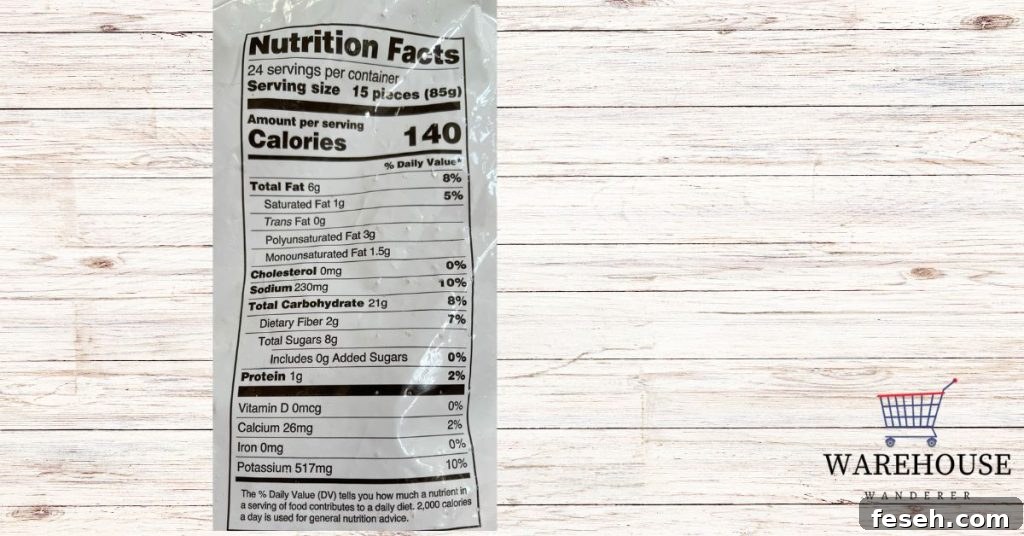 Costco Sweet Potato Fries Nutrition Facts