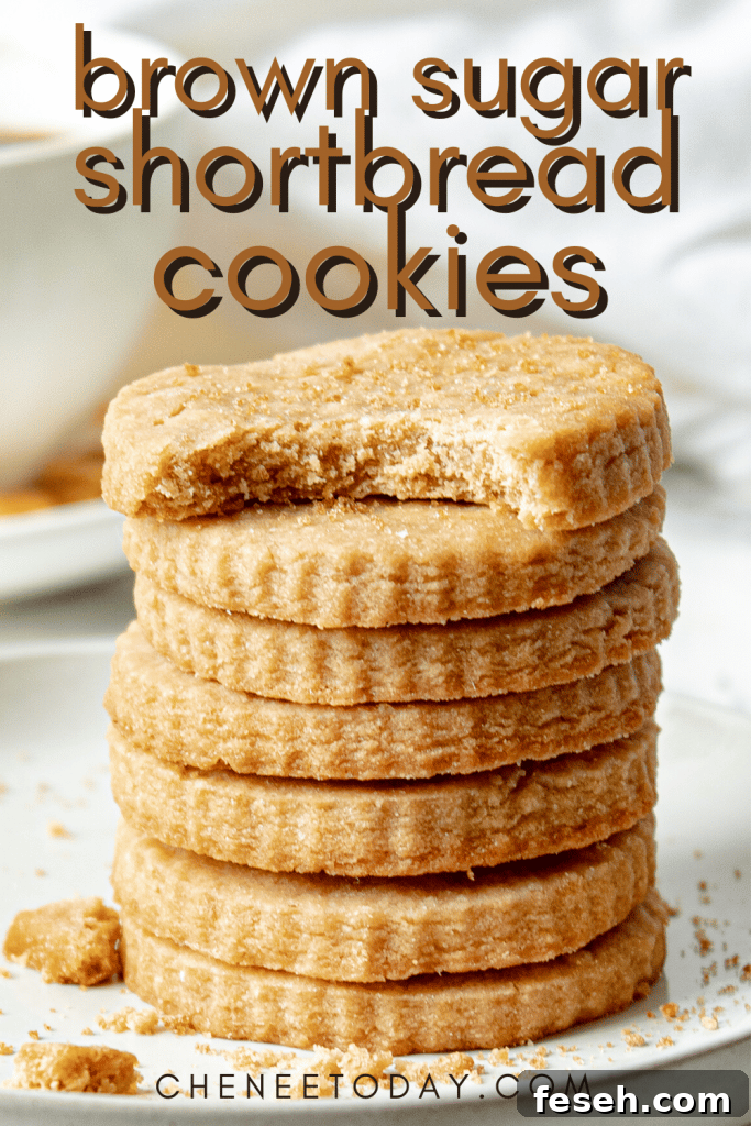 Simple Brown Sugar Shortbread Cookies Recipe - 4 Ingredients! | Chenée Today