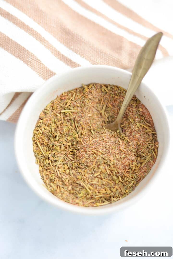 seasonings mixed together in white bowl.