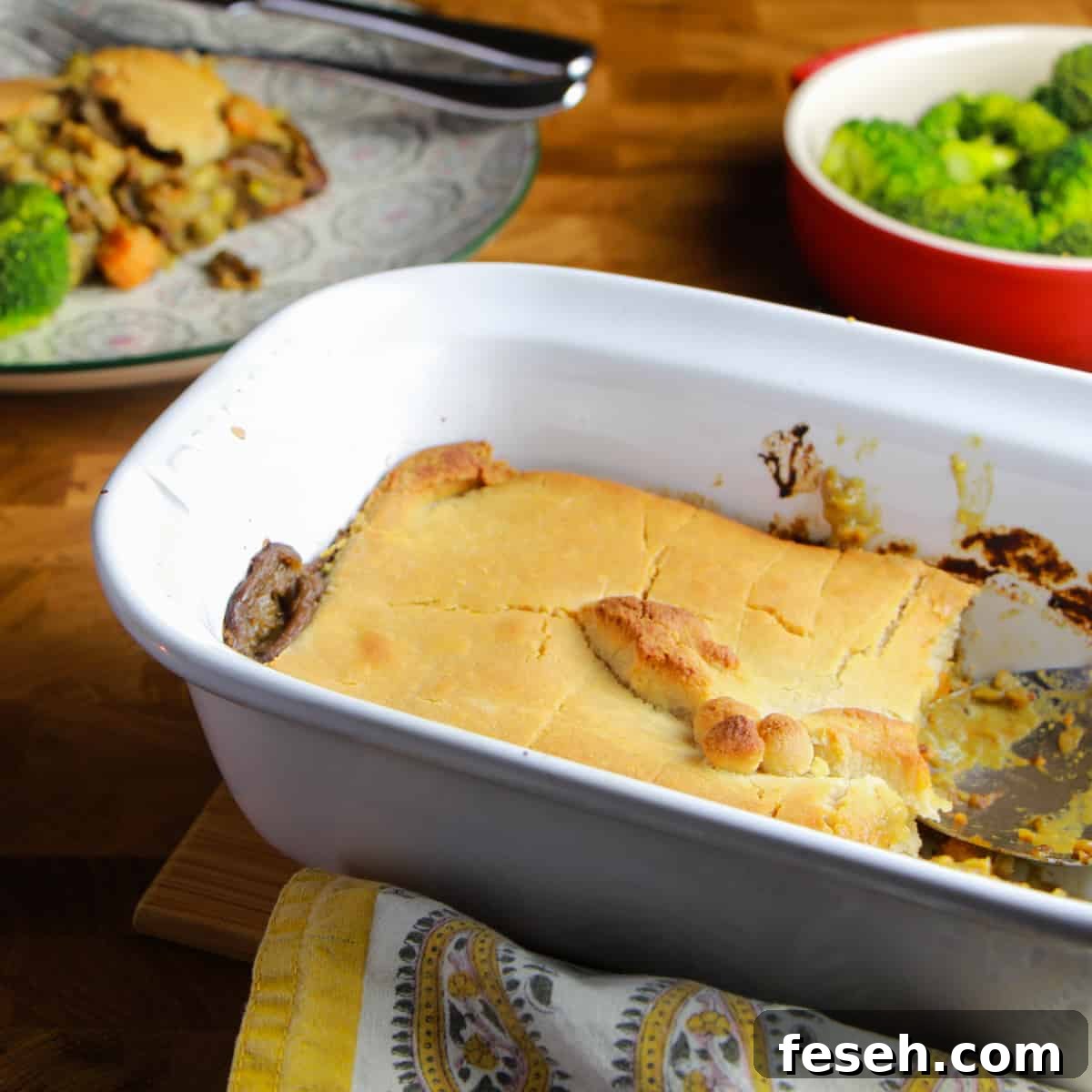 Creamy Tofu and Vegetable Pot Pie with Tahini Pastry – unbelievably good vegan and gluten-free pie