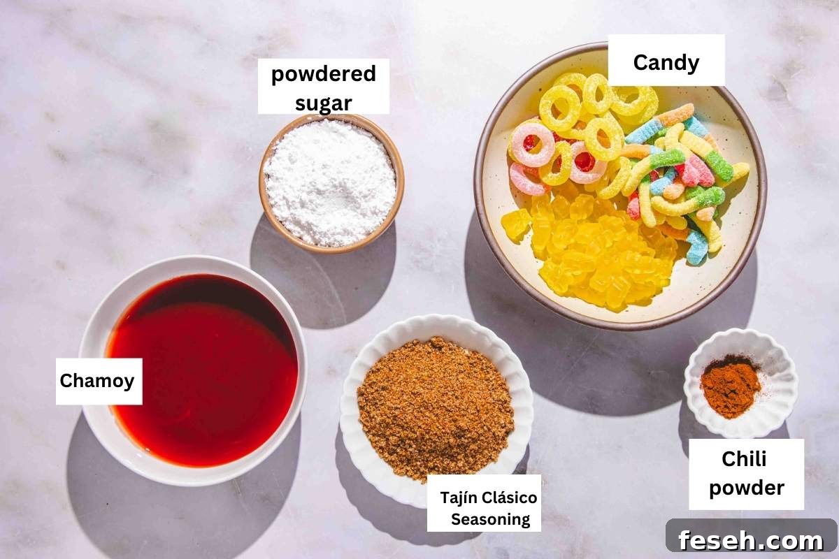 ingredients need to make chamoy candy.