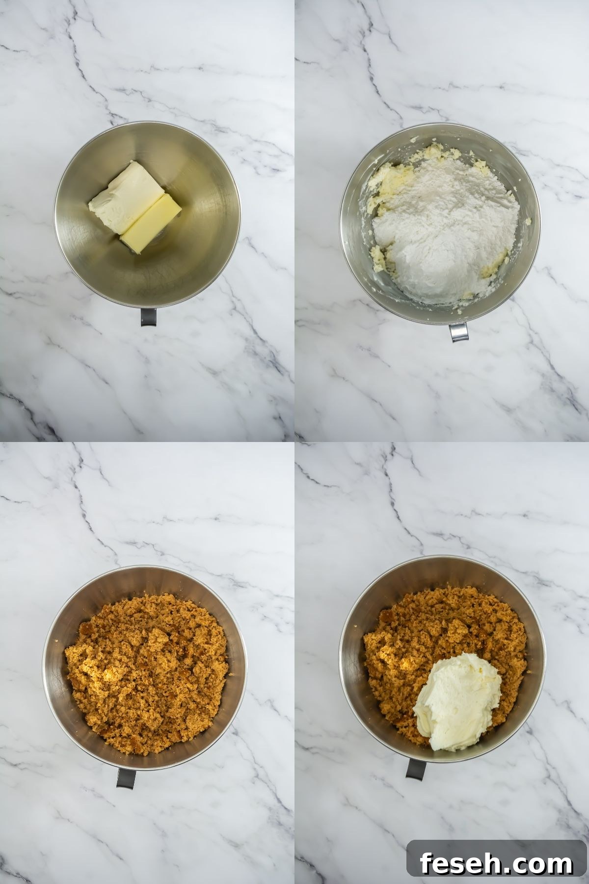 Step by step images for pumpkin cake balls.