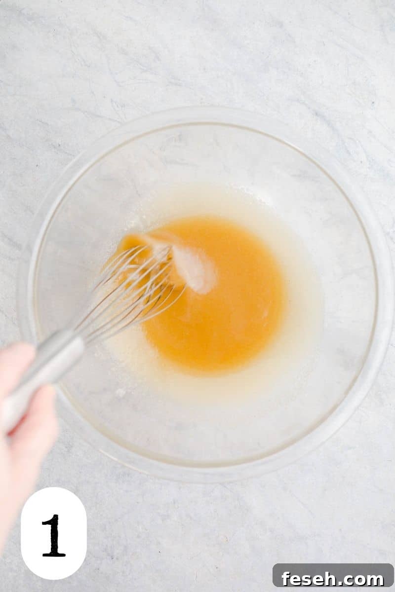Honey in a mixing bowl.