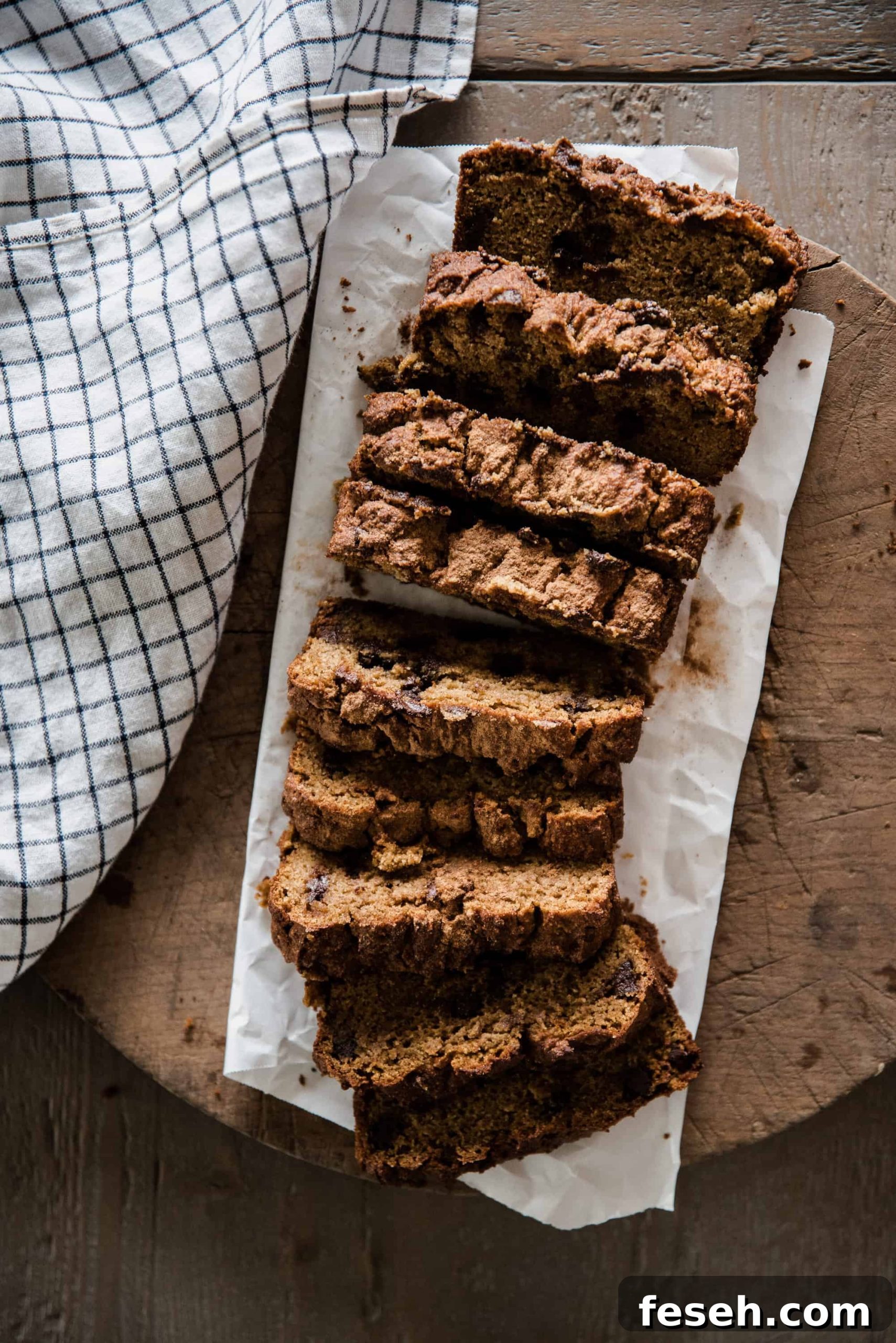 Loaf of healthy pumpkin bread