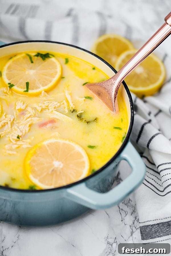 Greek Lemon Chicken Soup