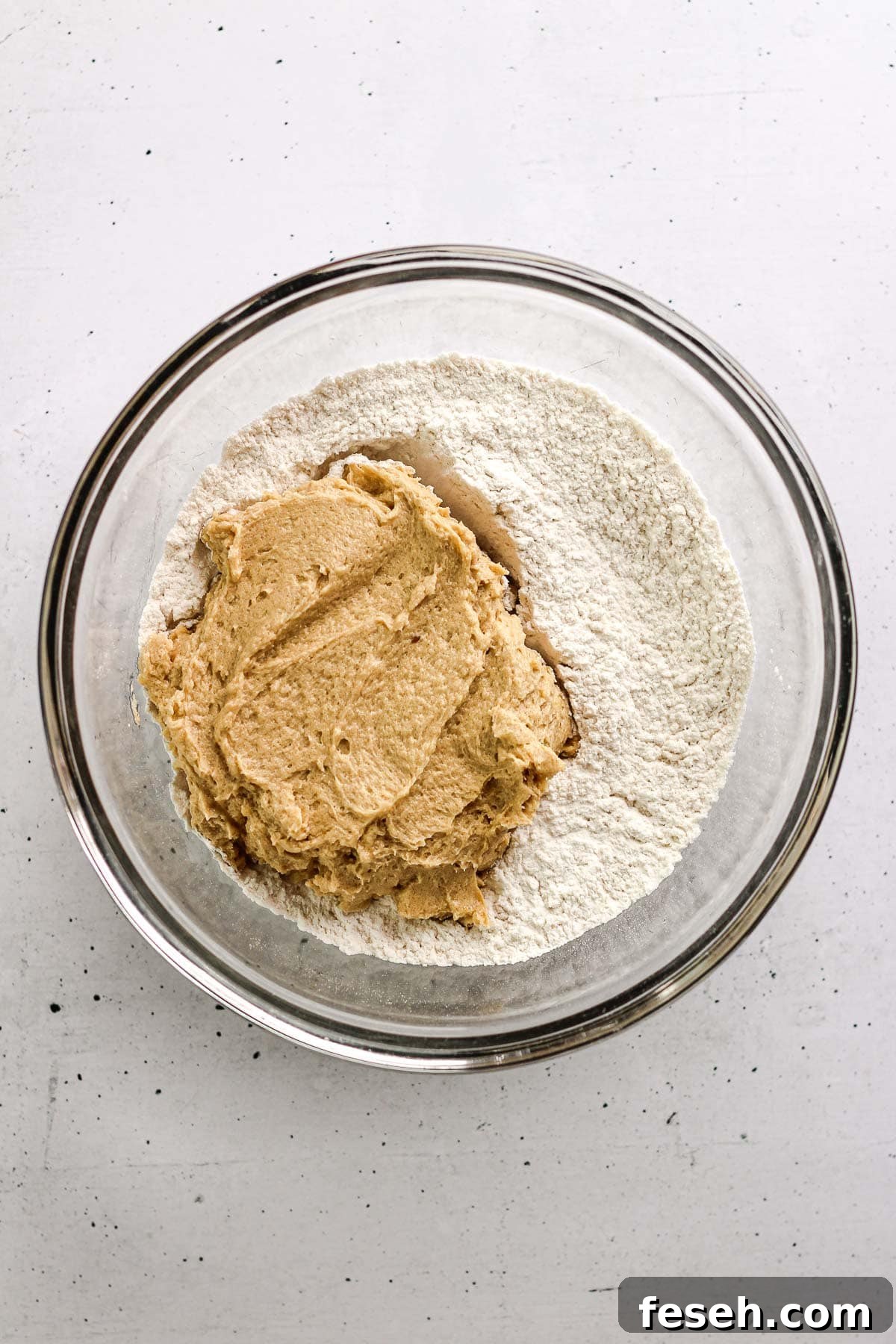 Adding dry ingredients