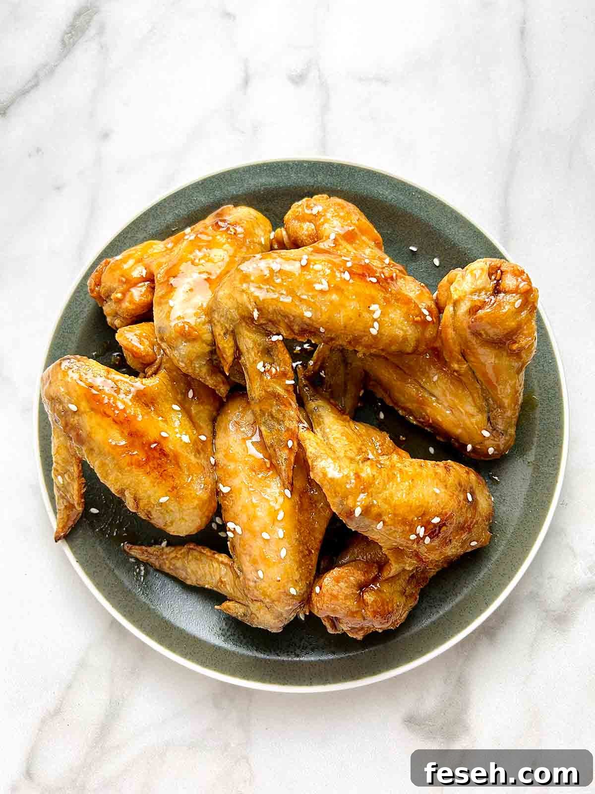 chicken wings plating