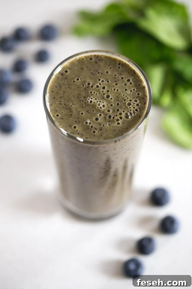 Banana Blueberry Smoothie - This banana blueberry smoothie is the perfect breakfast smoothie, but you can also have it for lunch or dinner. I love smoothies so much!