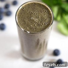 Banana Blueberry Smoothie - This banana blueberry smoothie is the perfect breakfast smoothie, but you can also have it for lunch or dinner. I love smoothies so much!