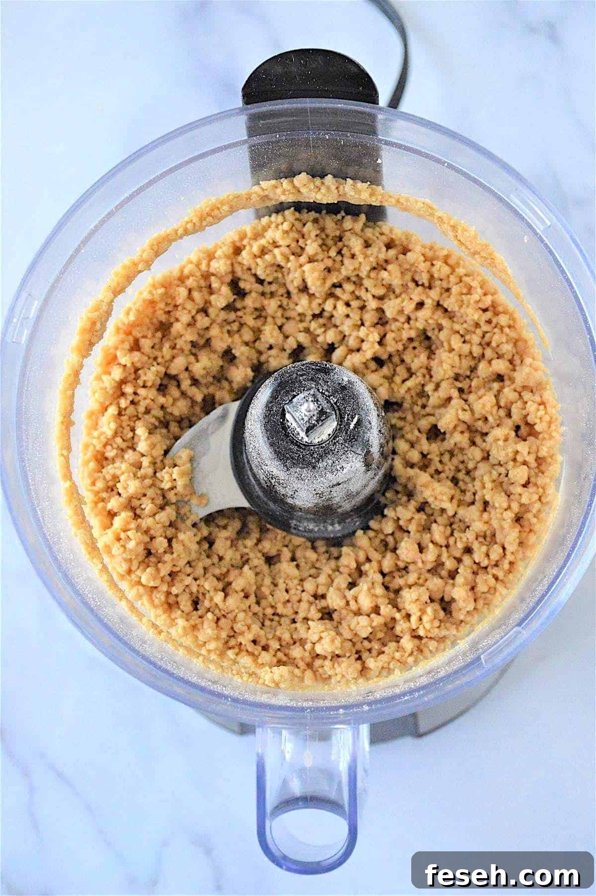 No bake energy ball dough in a food processor.