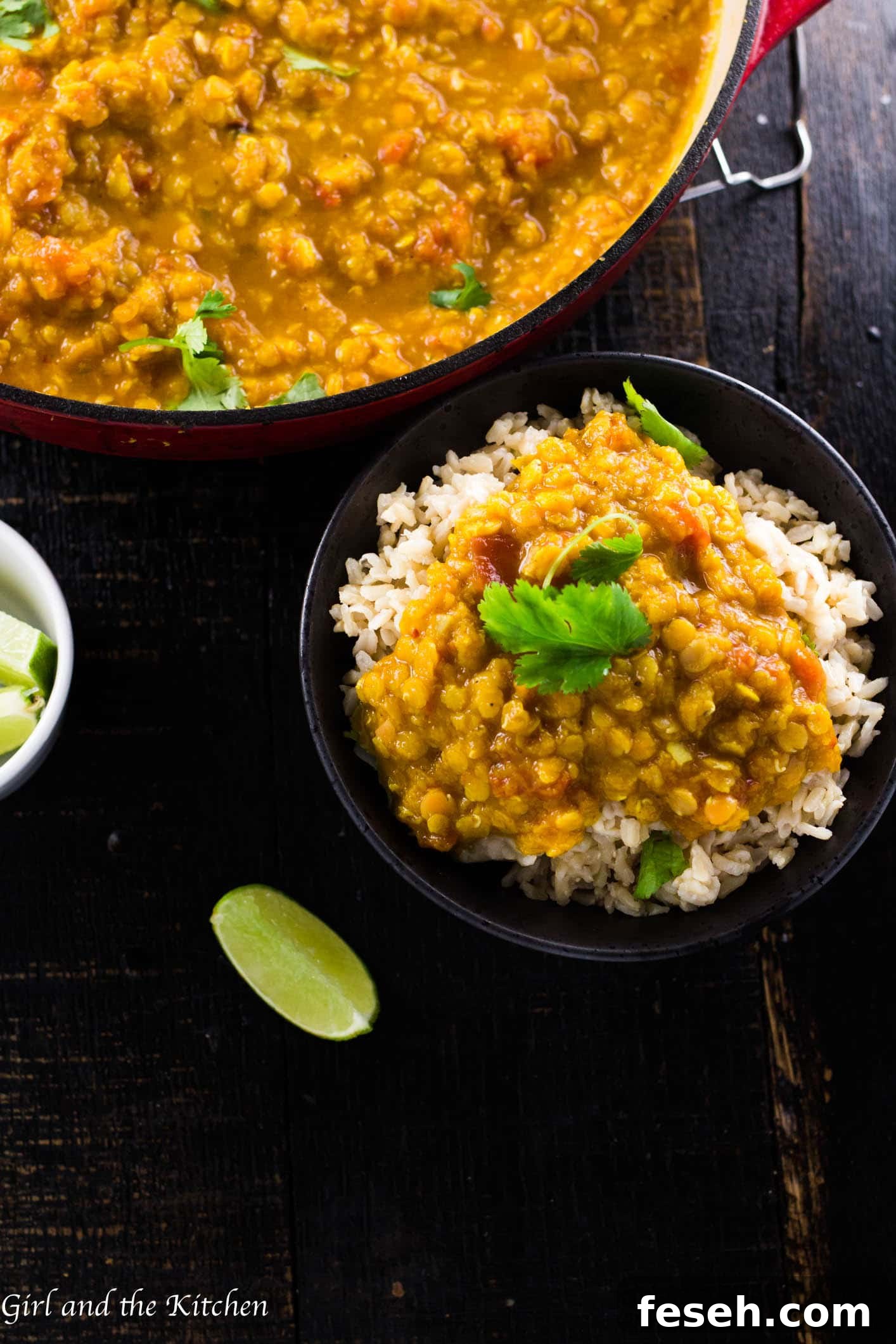 yellow lentil dal instant pot