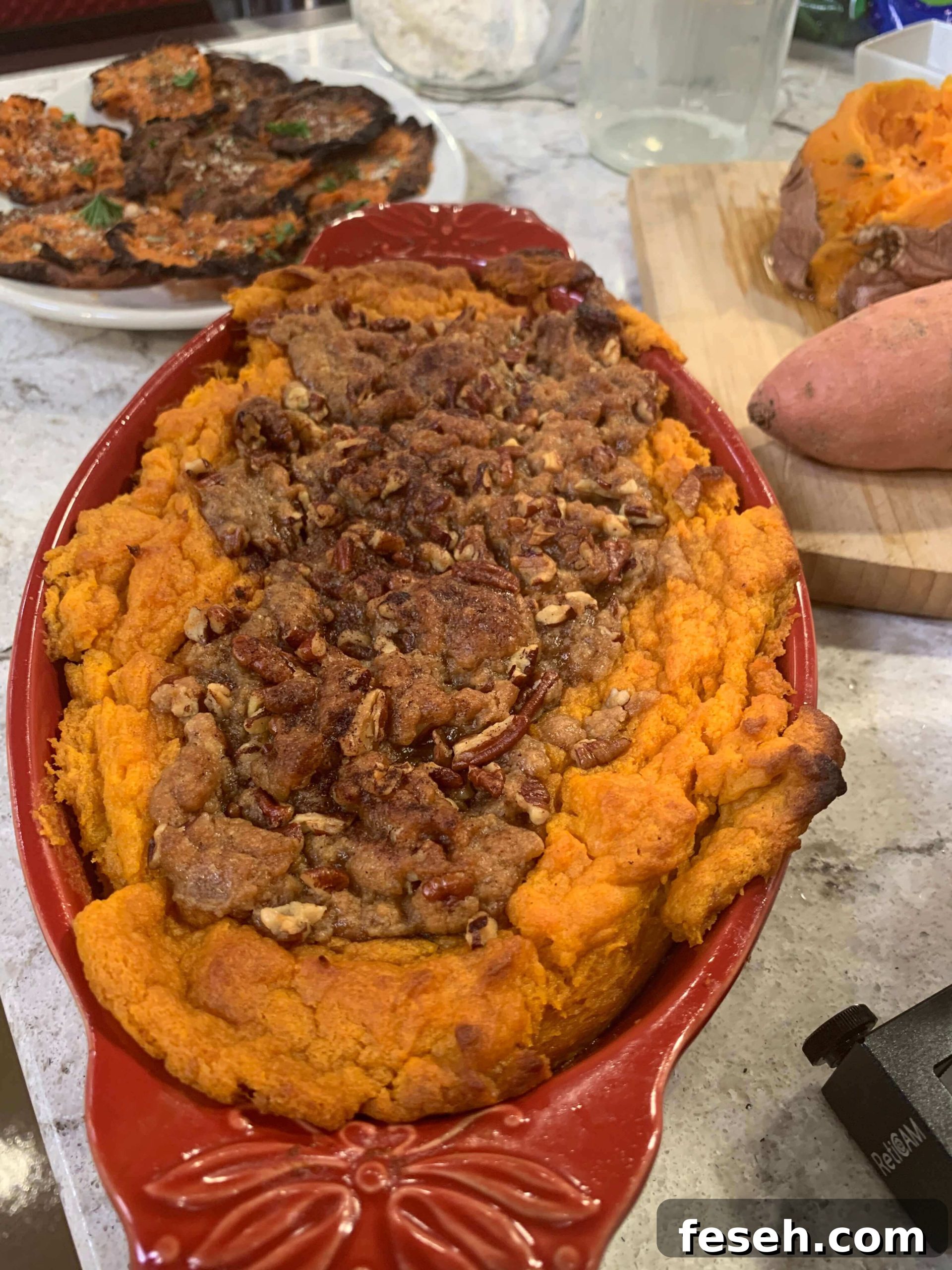 Thanksgiving Sweet Potatoes: Lighter Sweet Potato Soufflé