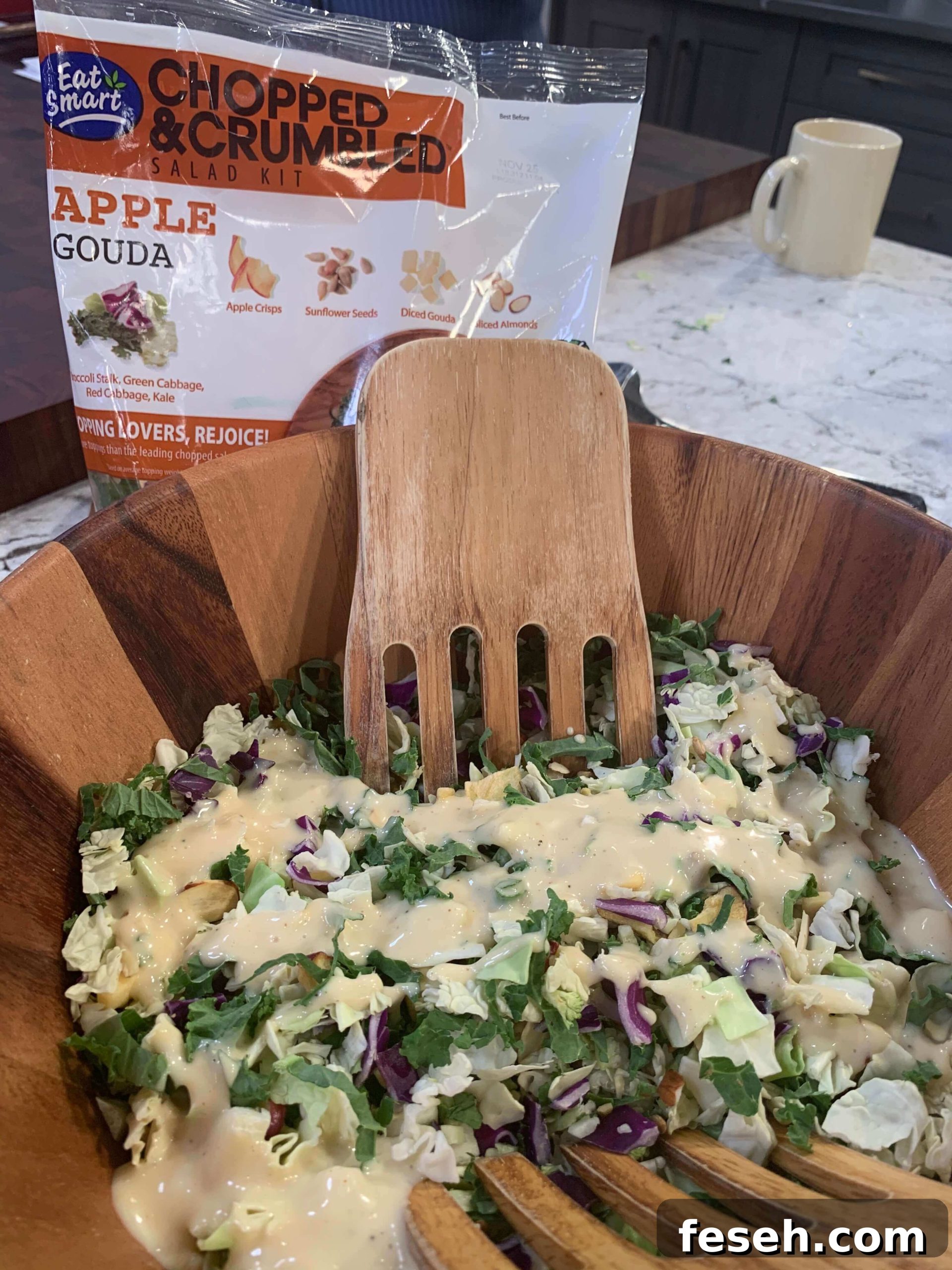 Eat Smart Chopped & Crumbled Apple Gouda Salad