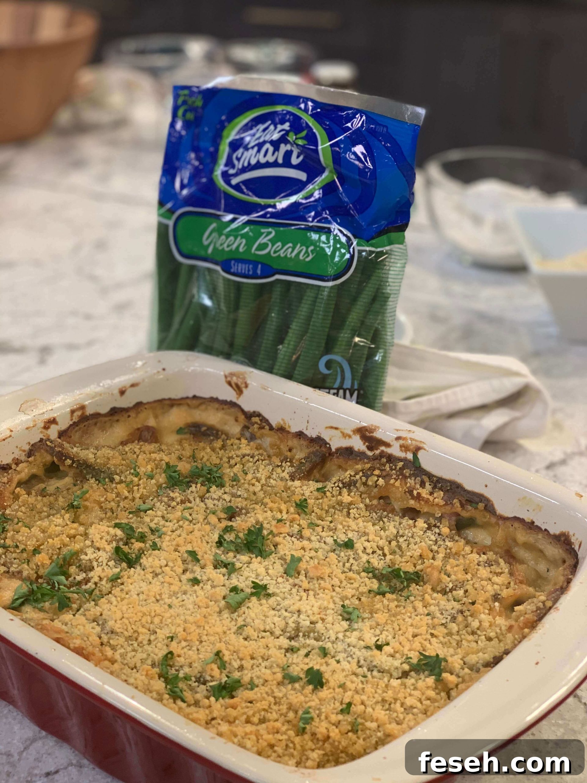 Eat Smart Fresh Green Bean Casserole