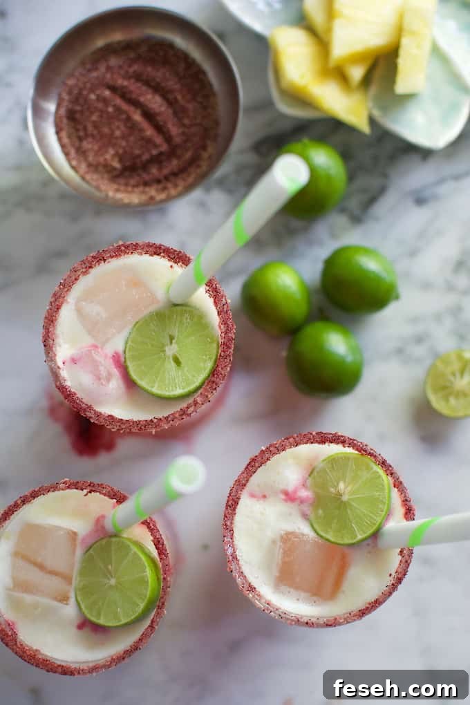Pineapple Hibiscus Margarita
