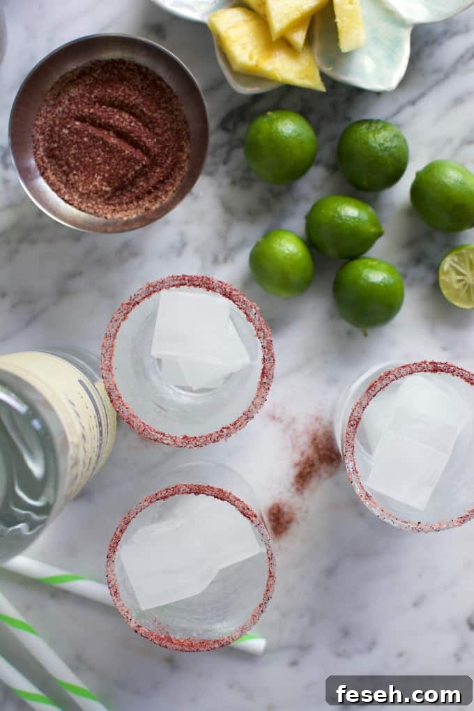 Hibiscus Pineapple Margarita