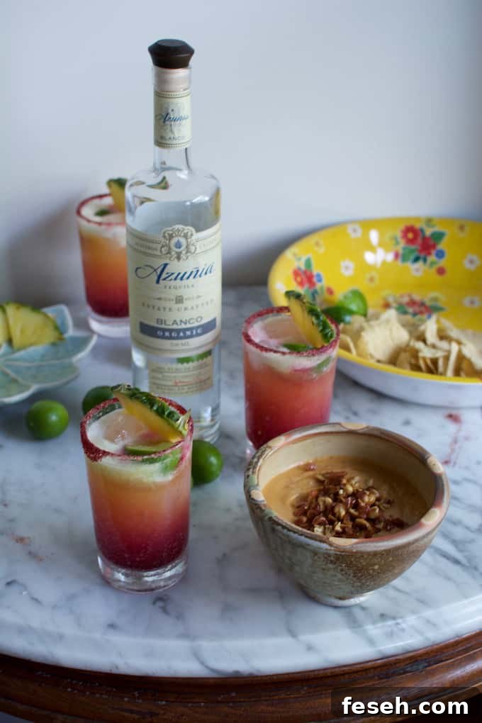 Pineapple Hibiscus Margarita