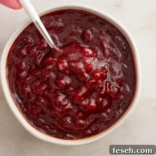A bowl of thick bbq sauce