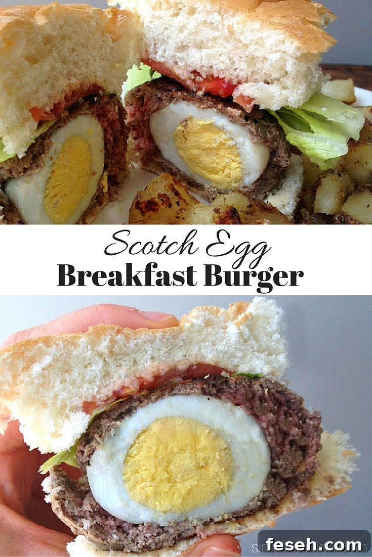 Scotch Egg Breakfast Burger Pin