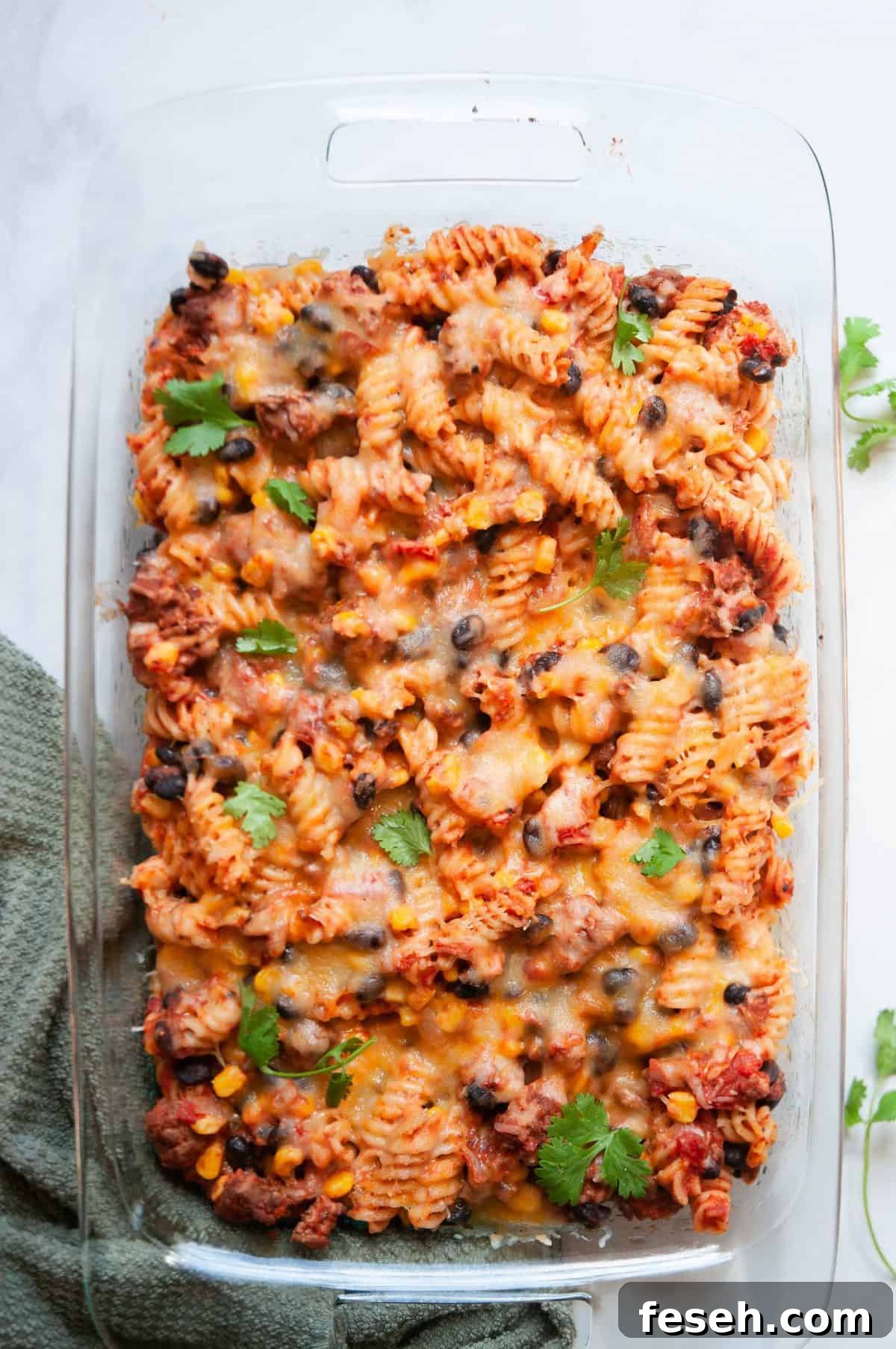 healthy taco pasta