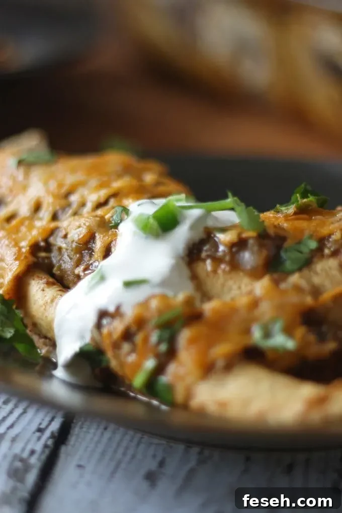 Black Bean Enchiladas with Jalapeno Crema