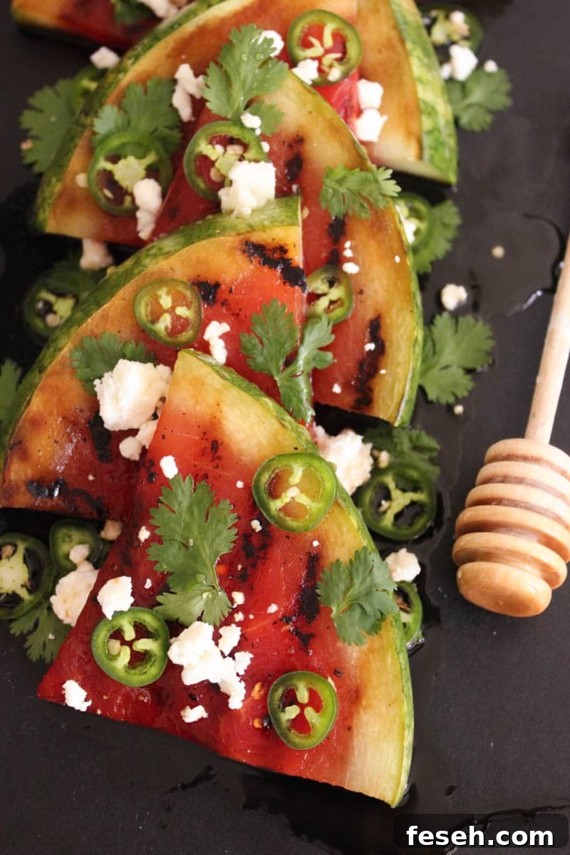 Grilled-Watermelon-with-Jalapeños-Feta-and-Honey-4