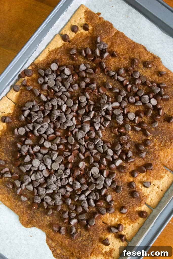 Spreading melted chocolate
