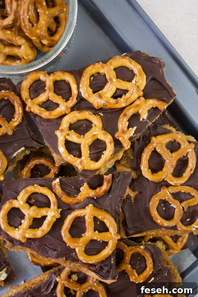 Stack of Christmas crack pieces