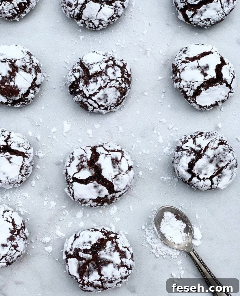 chocolate crinkle cookies