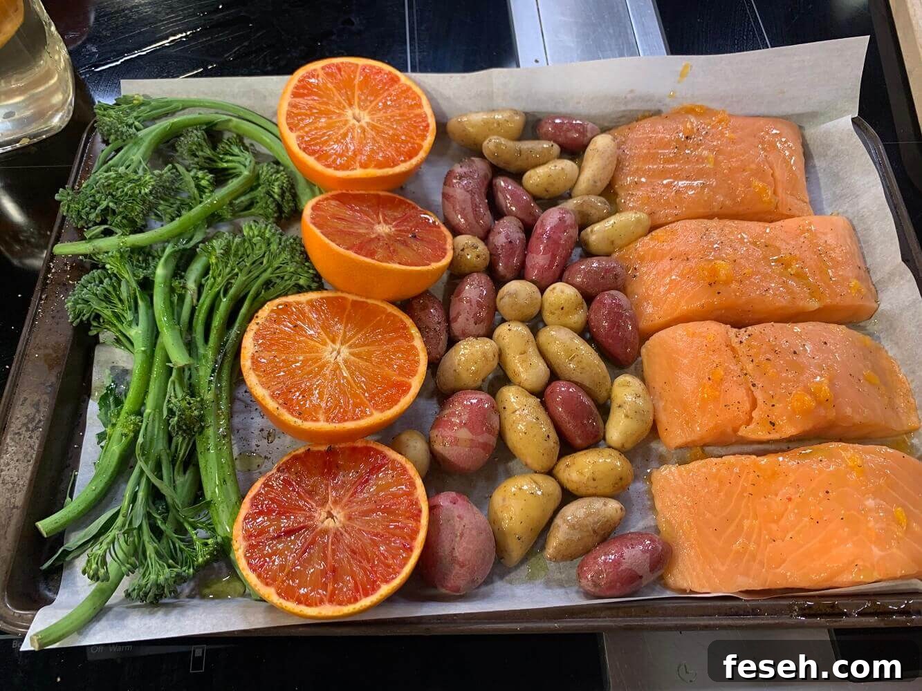MandaRosa Salmon Sheet Pan Dinner