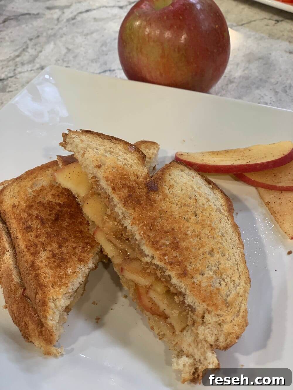 Grilled Peanut Butter Apple Sandwiches