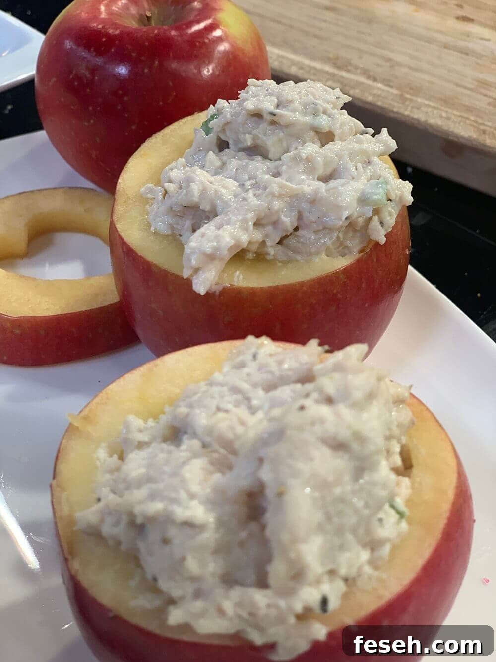 Chicken Salad Apple Bowls