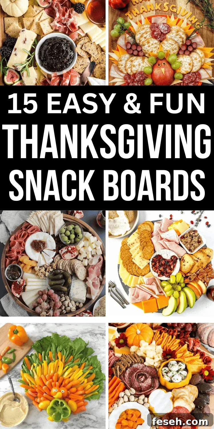 Thanksgiving snack charcuterie board