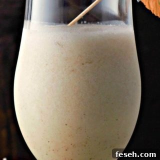 Pina Colada in a tall glass.
