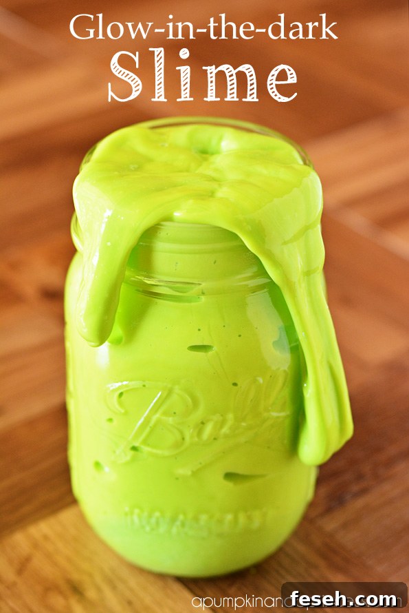 Glow in the dark slime
