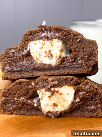 Chocolate cheesecake cookies