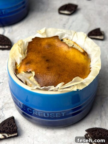 oreo basque cheesecake