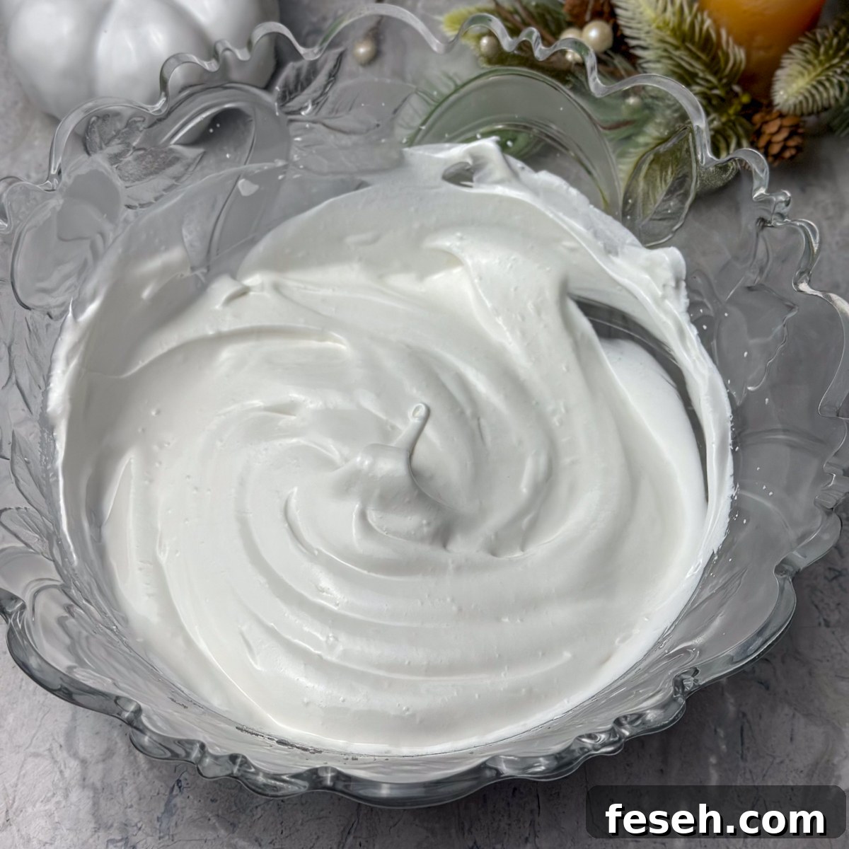 pavlova christmas wreath