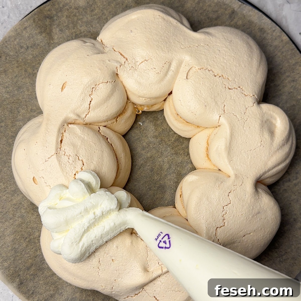 pavlova christmas wreath
